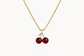 Little Wine Red Cherry Pendant Necklaces For Women Fashion Personality - Miraelia jewelry&Accessories